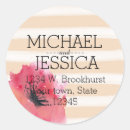 Search for romantic garden wedding stickers Pink
