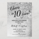 Search for 10 year anniversary invitations Cheers to 10 years