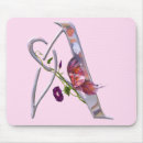 Search for unique monograms mousepads Flowers