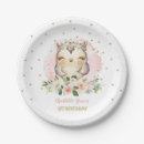 Search for owl paper plates Floral