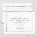 Search for faux silver wedding invitations Celebration