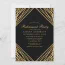 Search for gold retirement party invitations Chic