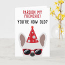 Search for funny french birthday cards Dog lover