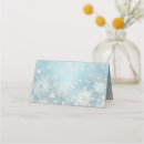 Search for snowflake place cards Winter wonderland