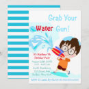 Search for water gun invitations Boy