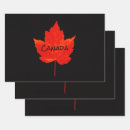 Search for maple leaf wrapping paper Red