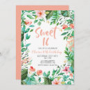 Search for aloha luau sweet 16 invitations Tropical