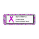 Search for purple ribbon return address labels Alzheimer's