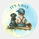 Search for vintage dog stickers Black lab