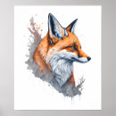 Search for red fox art Watercolor