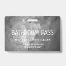 Search for bathroom pass Black and white