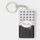 Search for black damask side key rings For her