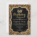 Search for animal 60th birthday invitations Leopard