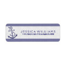 Search for navy blue damask return address labels White