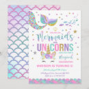 Search for glitter mermaid birthday invitations Rainbow