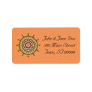 Search for henna return address labels Mandala