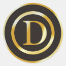 Search for gold monogram d stickers Initial