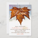 Search for fall in love wedding invitations Simple