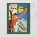 Search for vintage ski postcards Switzerland