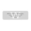 Search for silver monogram return address labels Grey