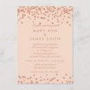 Search for faux rose gold confetti invitations Blush pink