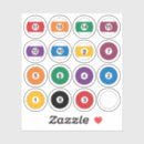 Search for snooker ball stickers Sport