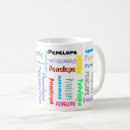 Search for name cloud mugs Colourful
