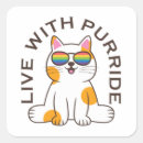 Search for cat with glasses stickers Rainbow