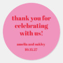 Search for bright red stickers Bold typography