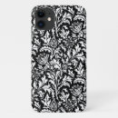 Search for black and white design iphone cases Damask