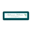 Search for teal wedding return address labels Silver