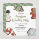 Search for cookie decorating party invitations Red and green