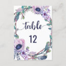 Search for flower wreath table cards Bohemian