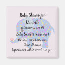 Search for baby shower invitation magnets Elephant