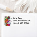 Search for artsy return address labels Botanical