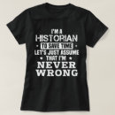 Search for historian tshirts Profession
