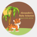 Search for tiger baby shower stickers Safari