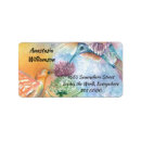 Search for thistles return address labels Watercolor