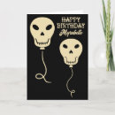 Search for goth birthday cards Black and white