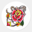 Search for rose tattoo stickers Skull