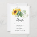 Search for sunflower wedding rsvp cards Bohemian