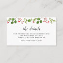 Search for christmas wedding enclosure cards Greenery