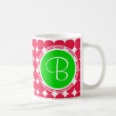 Search for white green polka dot mugs Red