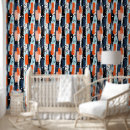 Search for blue abstract pattern art Orange