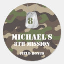 Search for army birthday stickers For kids
