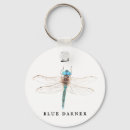 Search for dragonfly rounded key rings Watercolor