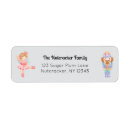 Search for nutcracker ballet return address labels Whimsical