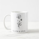Search for white blooms mugs Black and white