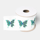 Search for peacock feather ribbon Green