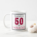 Search for milestone birthdays mugs Fifty